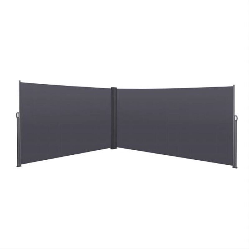 Patio Retractable Side Awning, Waterproof & UV-Resistant Privacy Screen