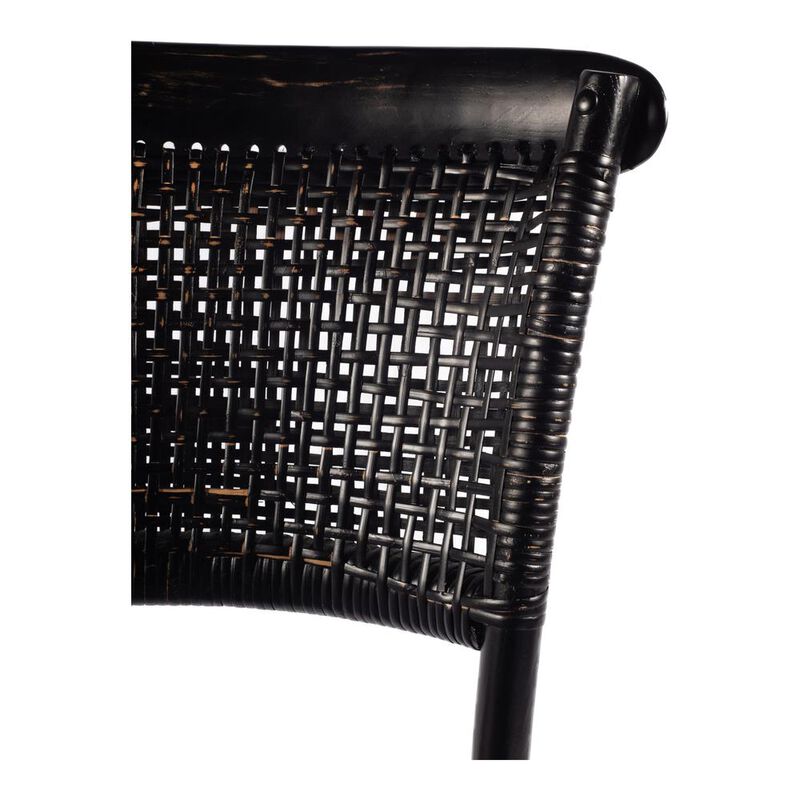 Moe's Home Collection Churchill Dining Chair Antique Black-Set Of Two