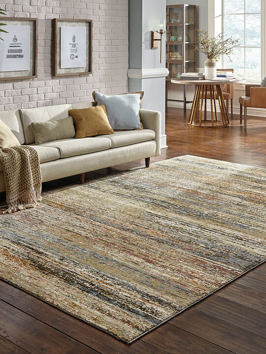 Atlas 3'3" x 5'2" Gold Rug