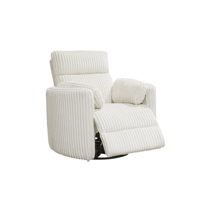 Parker Living Mega Ivory Power Swivel Glider Recliner Two Pack