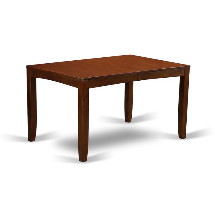 East West Furniture Lynfield  Rectangular  Dining  Table  36x66  with  butterfly  leaf  in  Espresso  Finish