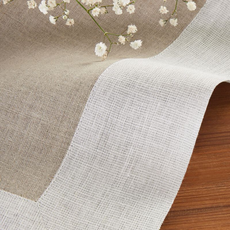 Solino Home 100% Pure Linen Tablecloth | Festive Edge