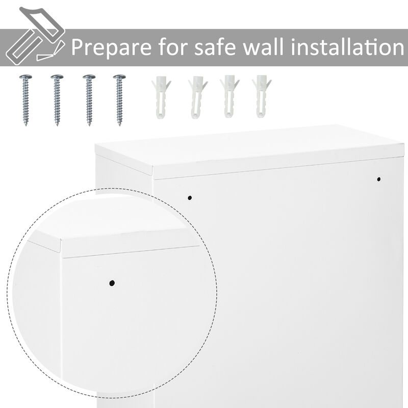 Wall-Mounted Medicine Storage 3 Tier Lockable First Aid Unit Bathroom Organizer