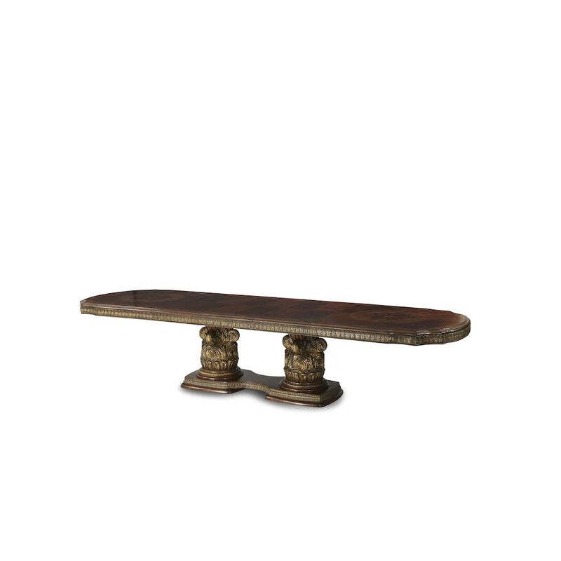 Michael Amini Villa Valencia Rectangular Dining Table - Classic Chestnut