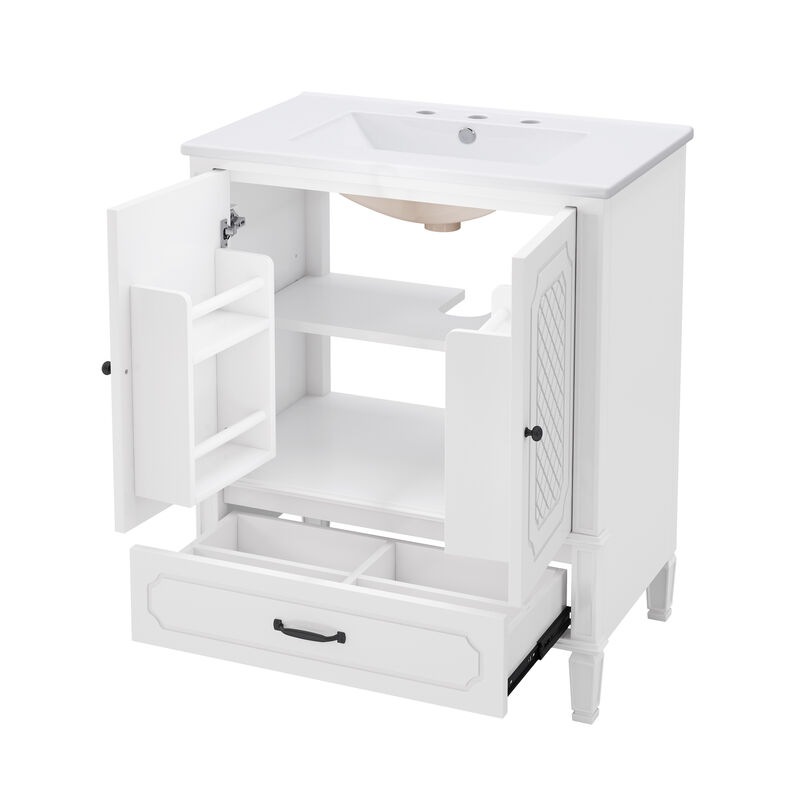 Merax Freestanding Bathroom Vanity with Sink