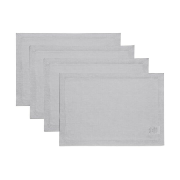 Solino Home 100% Pure Linen Placemats 14 x 19 Inch Set of 4 | Fete