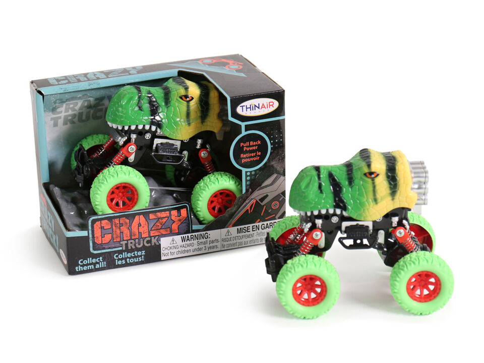 Green Dino Crazy Truck