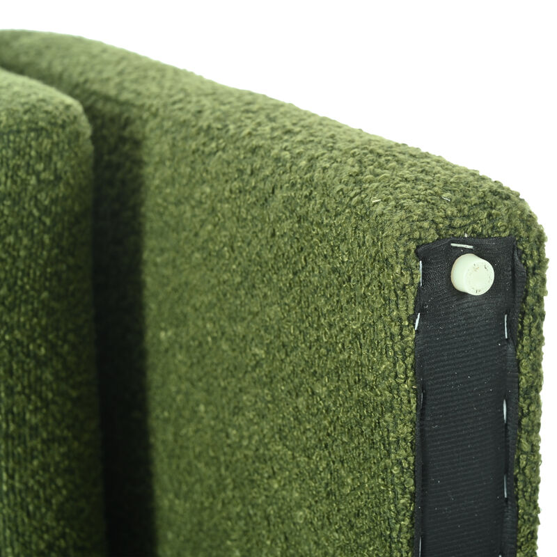 Merax Modern Bouclé Upholstered Accent Chair for Living Room