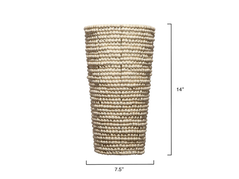 Seawall Beaded Cone Sconce