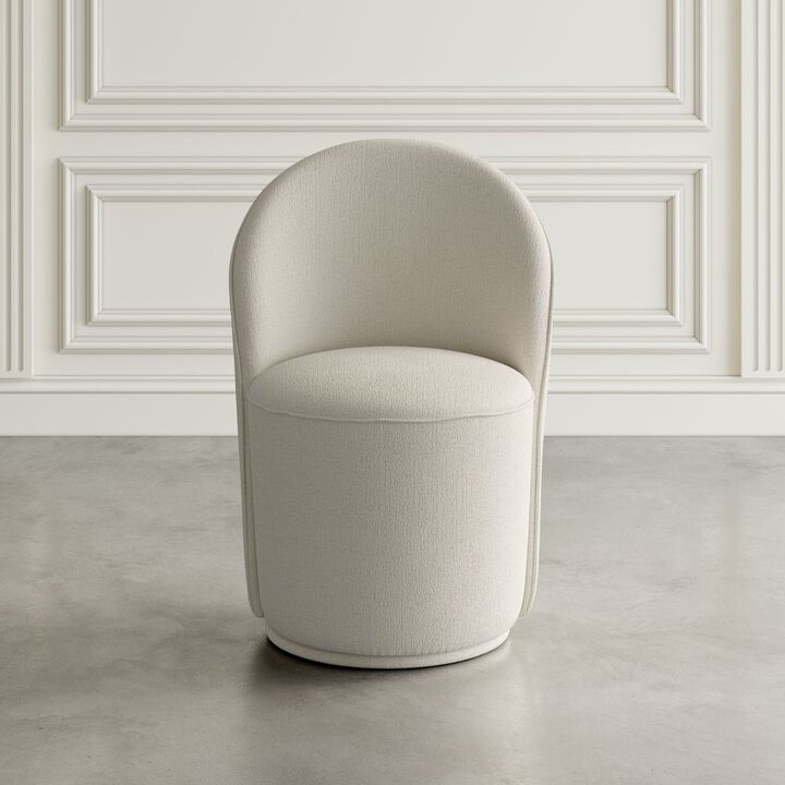 Jofran Landon Mid-Century Modern Upholstered Swivel Dining Chair (Set of 2)