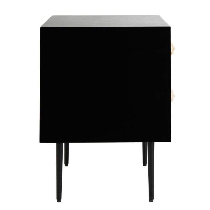 Safavieh Tessie Bone Inlay Nightstand, Black