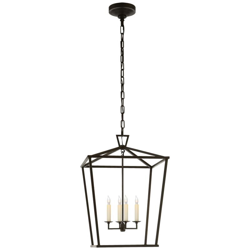 Darlana Wall Lantern in Aged Iron