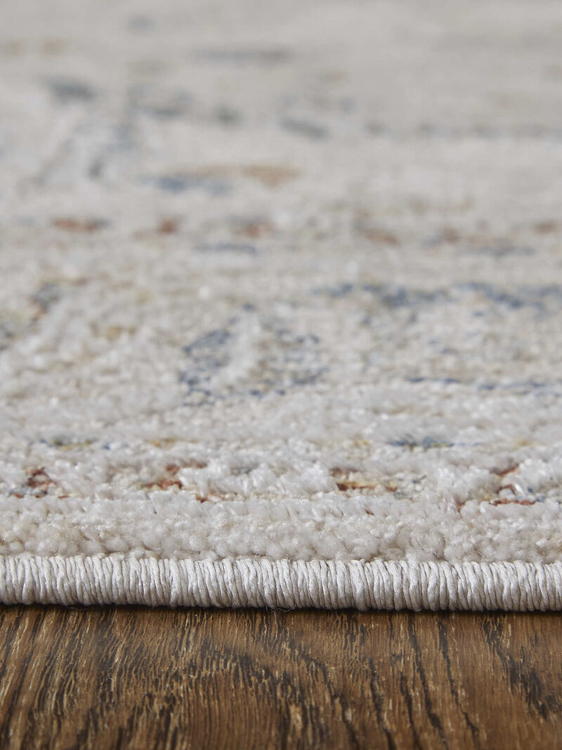 Pasha 39M4F 7'10" x 10'3" Ivory/Blue/Taupe Rug