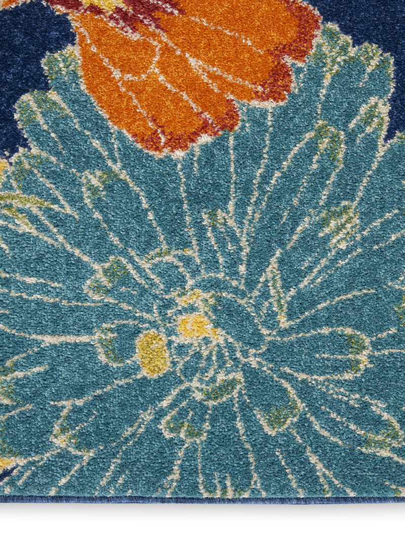 Allur ALR06 Navy/Multicolor 7'10" x 9'10" Rug