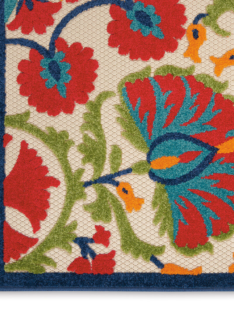 Aloha ALH20 Red/Multicolor 6' x 9' Rug