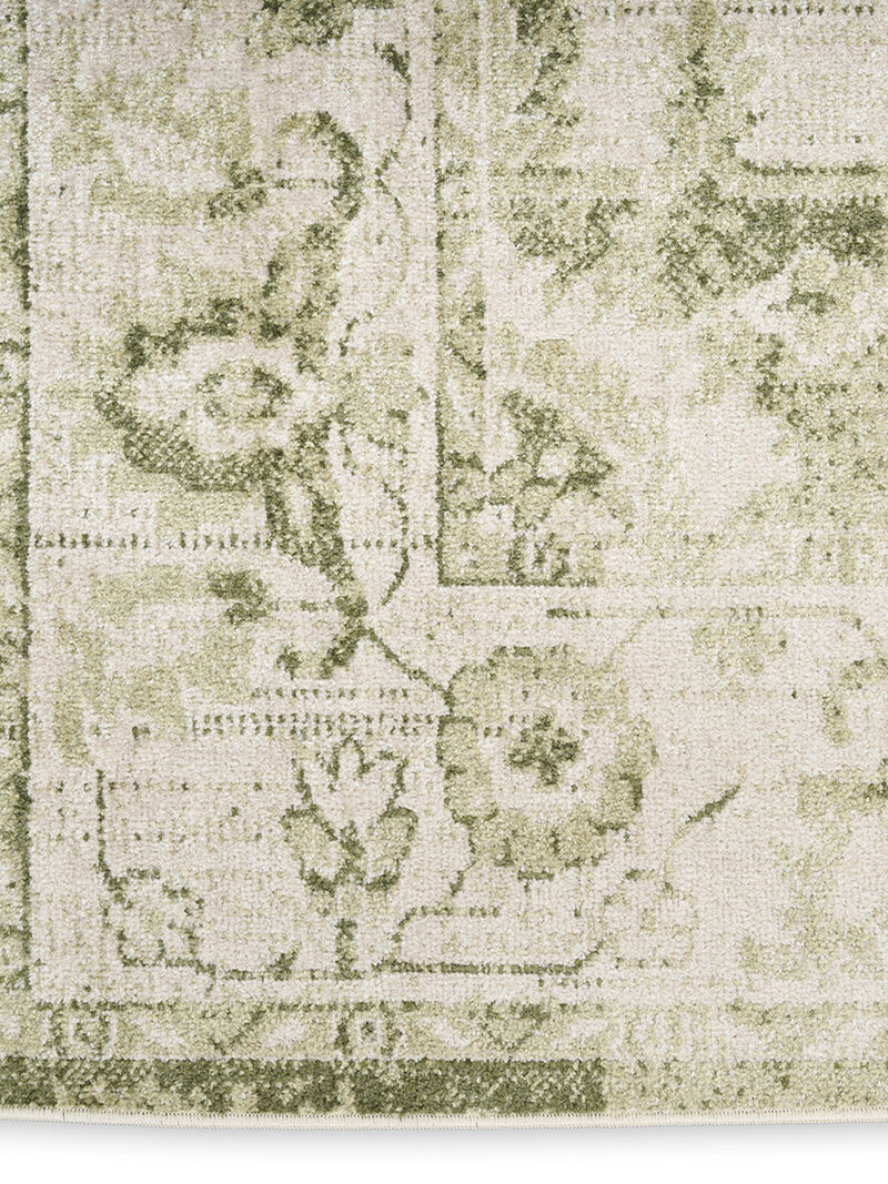 Astra Machine Washable ASW12 Ivory/Green 4' x 6' Rug