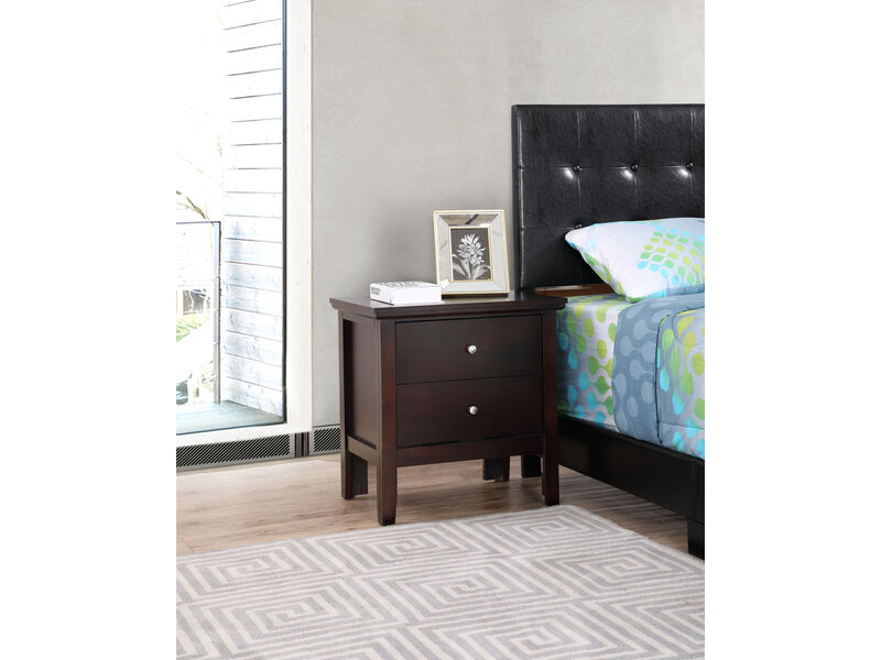 Primo 2-Drawer Nightstand (24 in. H x 15.5 in. W x 19 in. D)