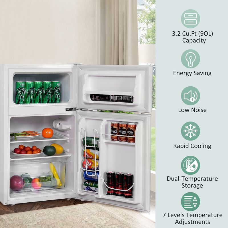 Compact Stainless Steel Refrigerator