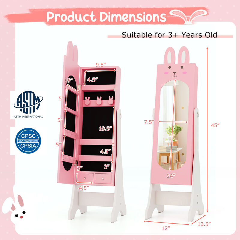Kids Room Furniture Set with Princess Vanity Table and Chair