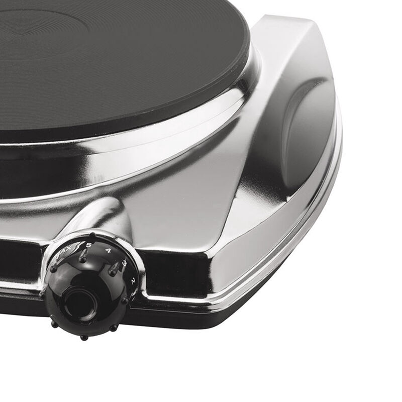 Brentwood Electric 1000W Single Hotplate in Chrome