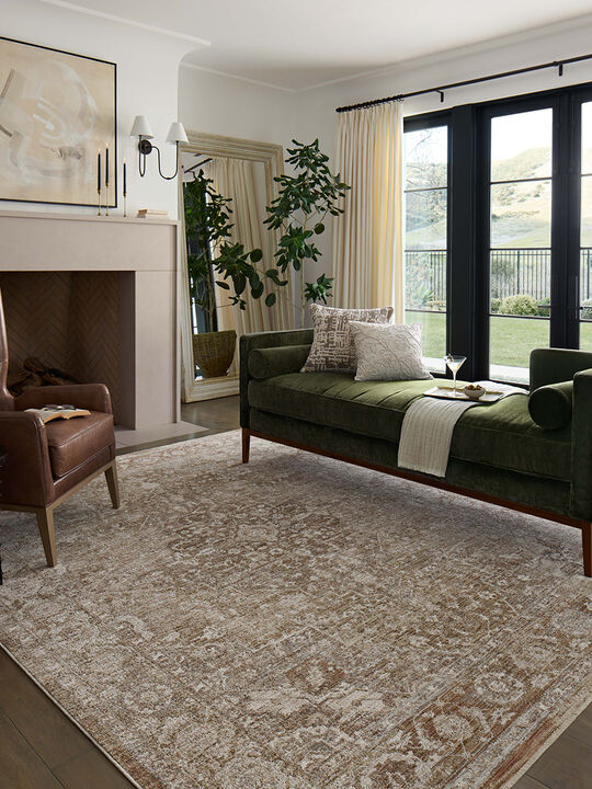 II Tabitha Natural/Clay 3'9" x 5'9" Accent Rug by Loloi II
