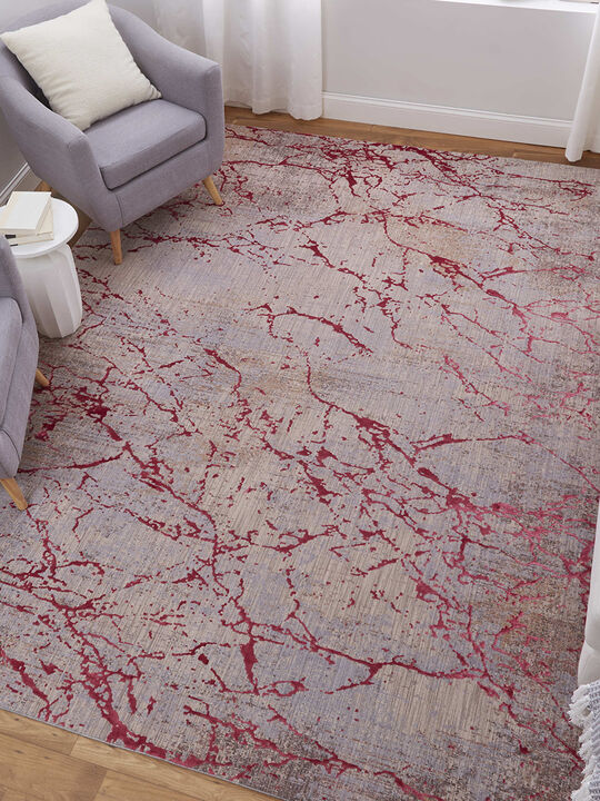 Pryor 39NEF 5' x 8' Pink/Gray/Taupe Rug