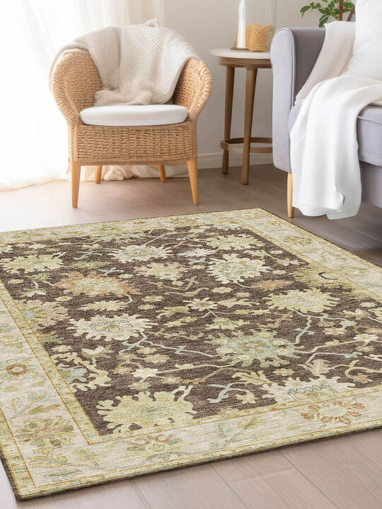 Hatay HY2 Chocolate 3' x 5' Rug