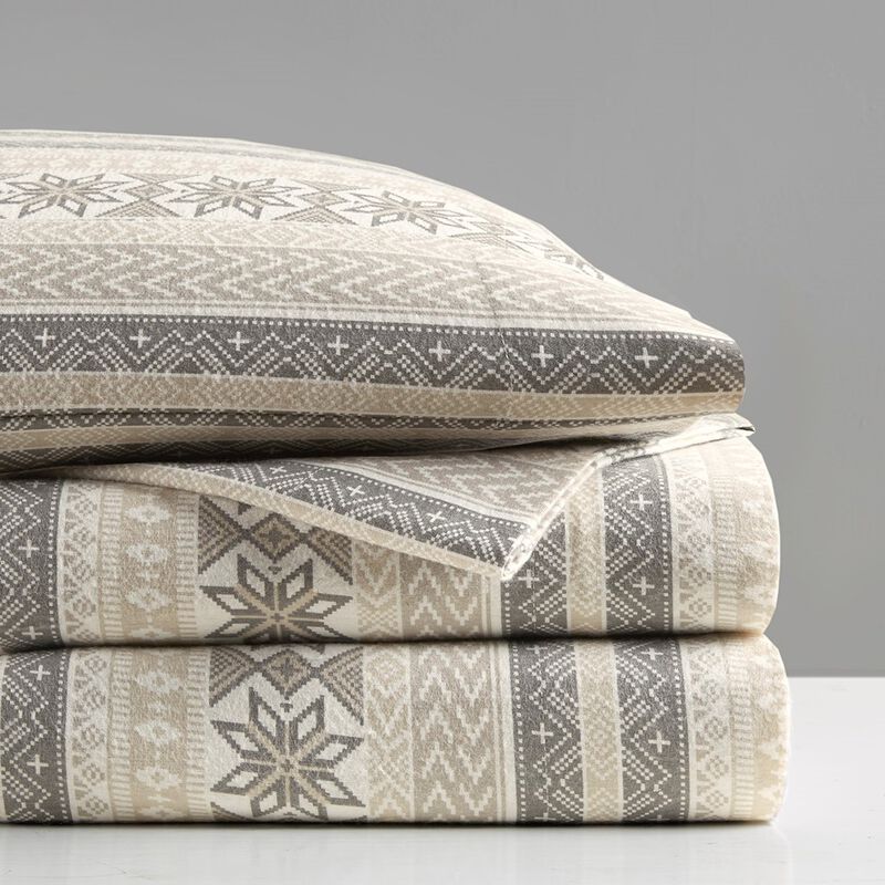 Gracie Mills Persephone 4-Peice Cotton Flannel Sheet Set