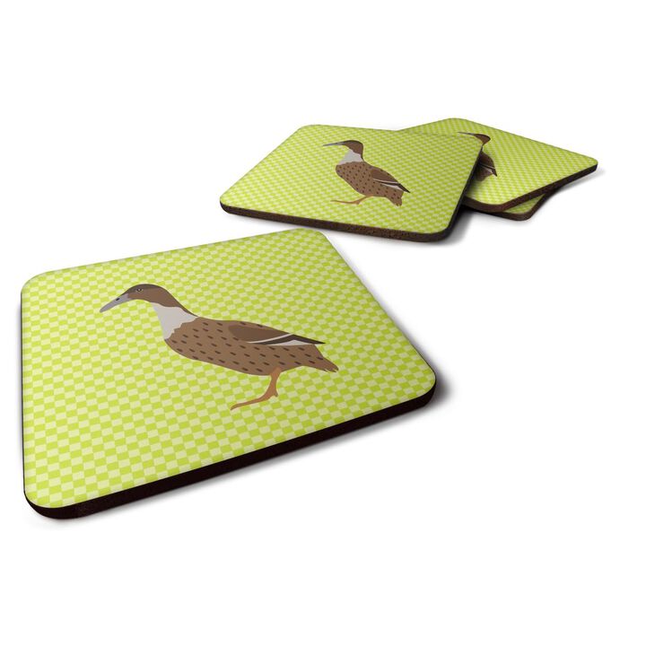 Caroline's Treasures Dutch Hook Bill Duck Green Decorative coasters, 3.5, Multicolor