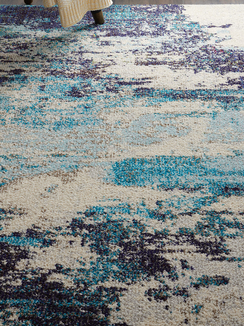 Celestial CES02 Ivory/Blue 3'11" x 5'11" Rug