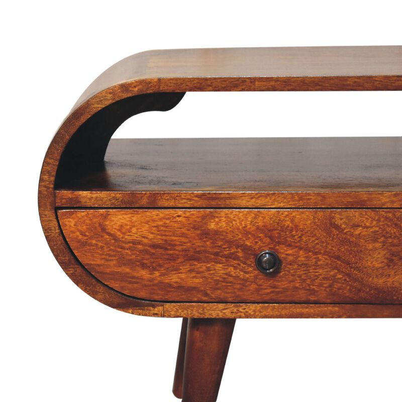 Artisan Furniture Chestnut Circular  Solid Wood 2 Drawer TV Stand