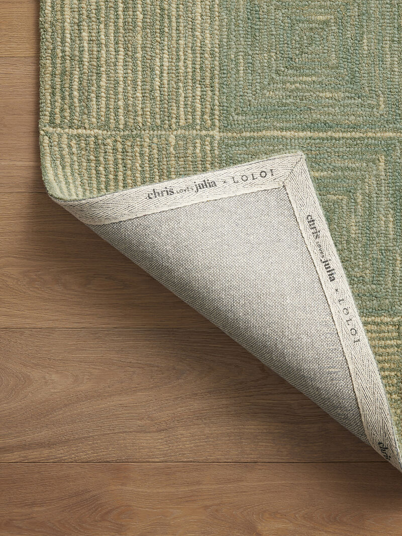 Francis FRA02 Green/Natural 5' x 7'6" Rug