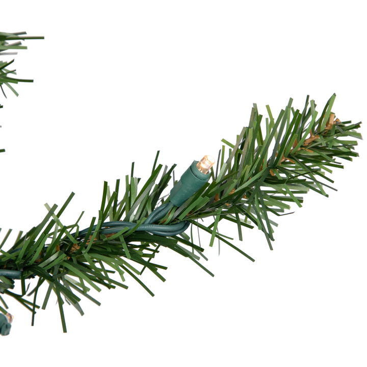 2' Pre-Lit Medium Canadian Pine Artificial Christmas Tree - Warm Clear Lights
