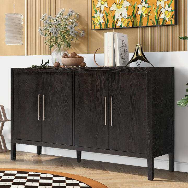 Merax Retro Storage Cabinet Sideboard with Adjustable Shelves