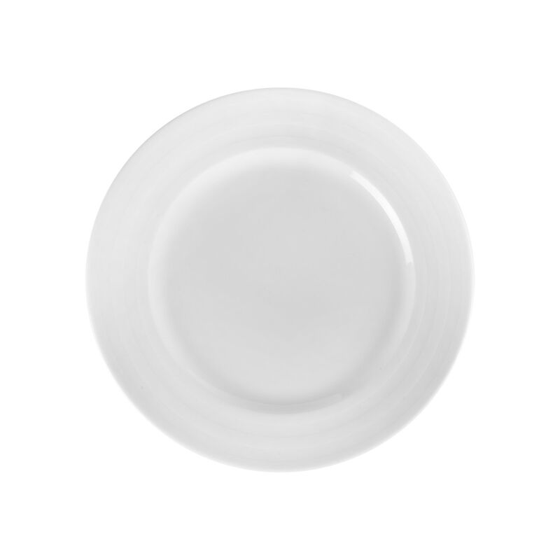 Porcelain Lizbon dia.12.5" Round White Porcelain Plate