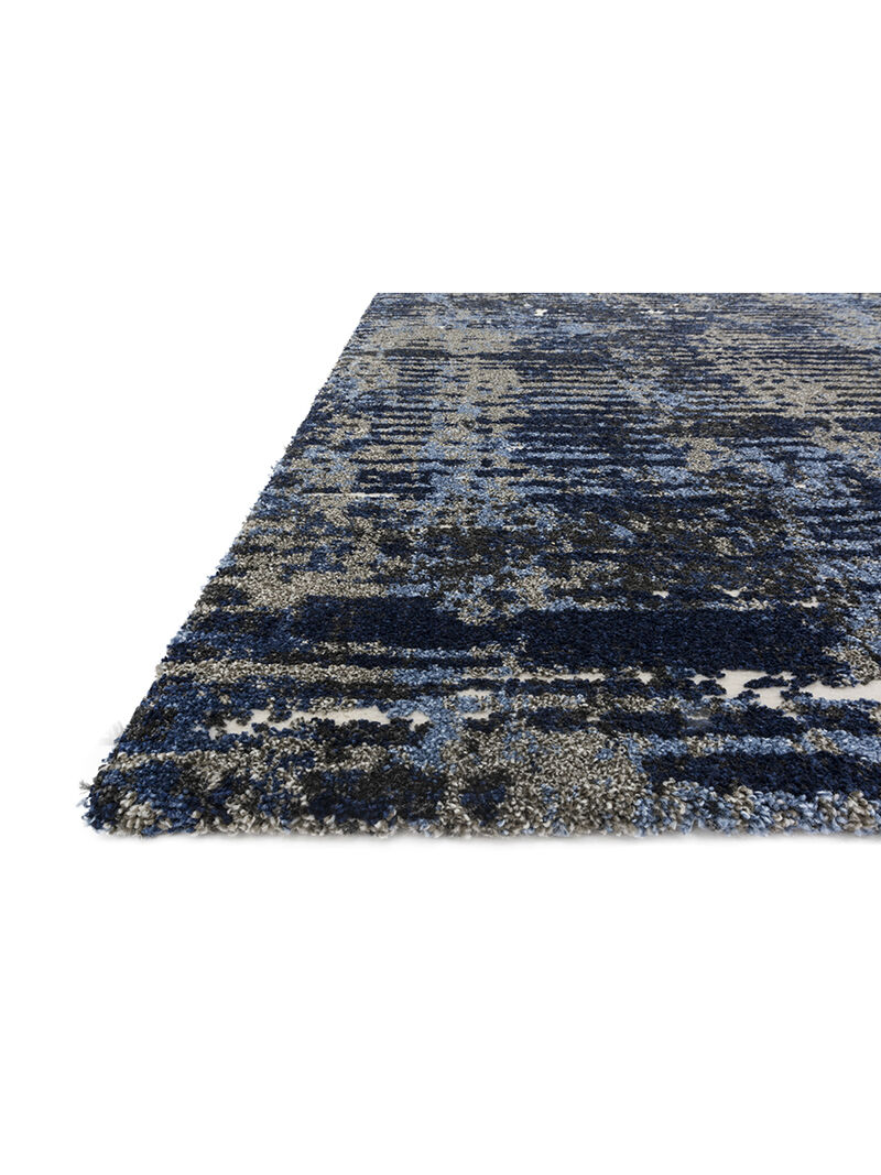 Viera VR09 Dark Blue/Grey 5'3" x 7'7" Rug