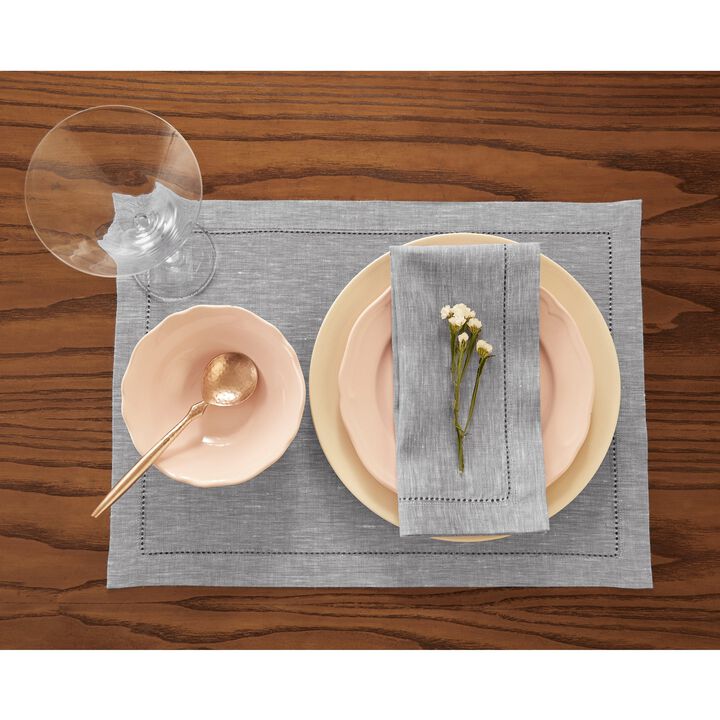 Solino Home 100% Pure Linen Cloth Napkins 20 x 20 Inch Set of 4 Dinner Napkins | Milan