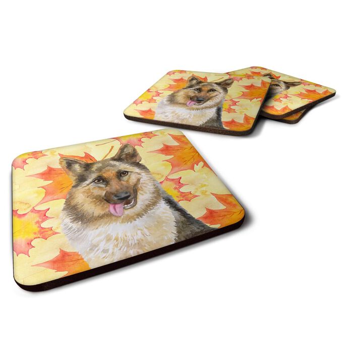 Caroline's Treasures German Shepherd Fall Decorative coasters, Multicolor