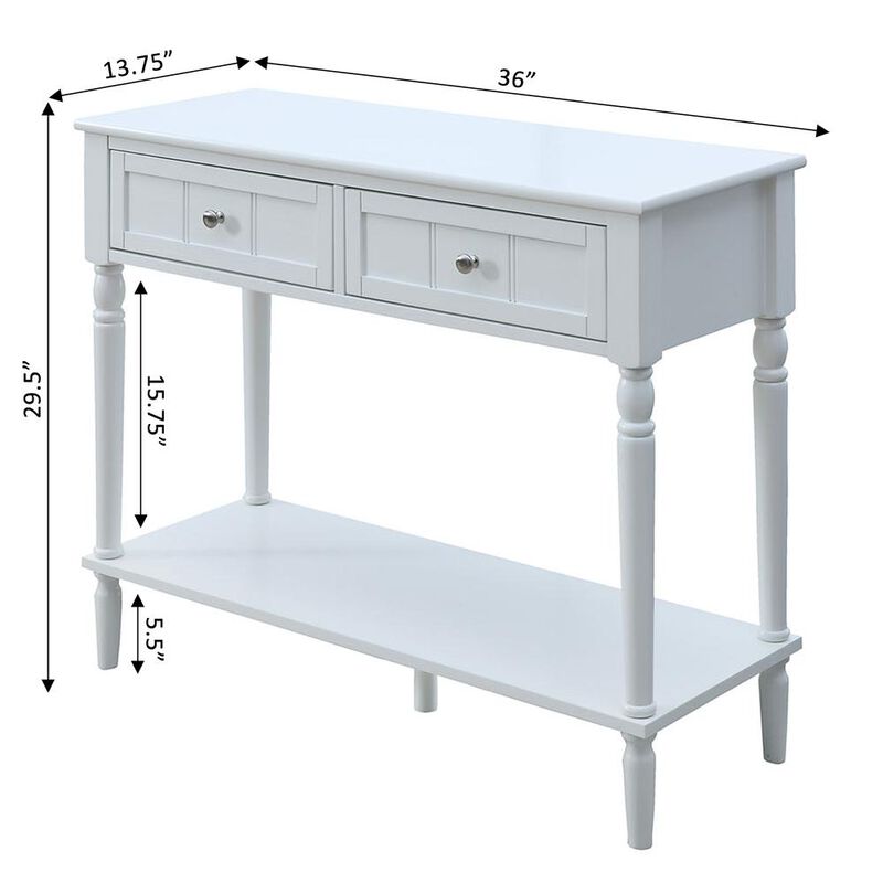 Convience Concept, Inc. French Country Two Drawer Hall Table