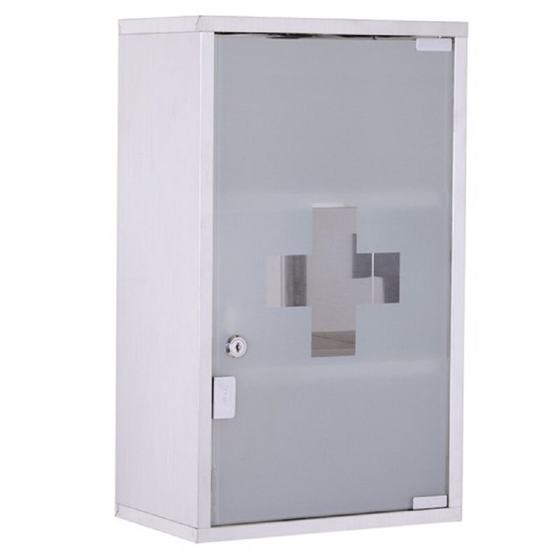 Compact Wall Storage Cabinet with Adjustable Shelves for Small Spaces
