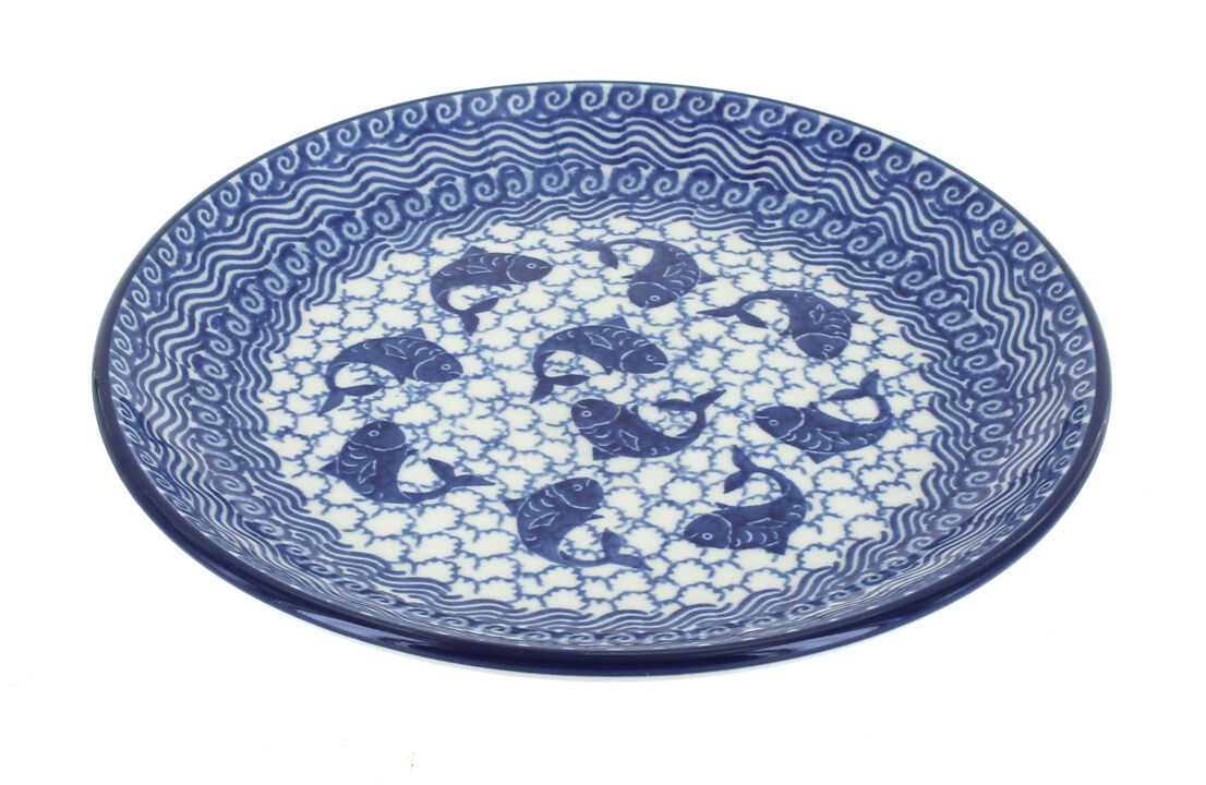 Blue Rose Polish Pottery Eliza Dessert Plate
