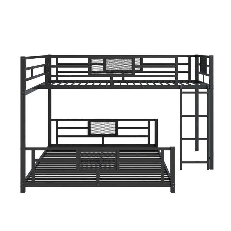 Merax L-shaped Metal Twin over Full Size Bunk Bed