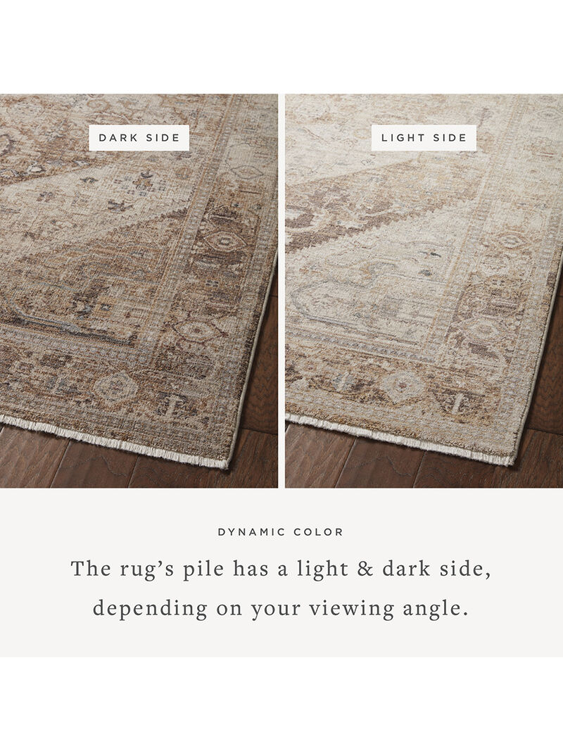 Lyra LYR07 Natural/Mocha 5'3" x 7'9" Rug
