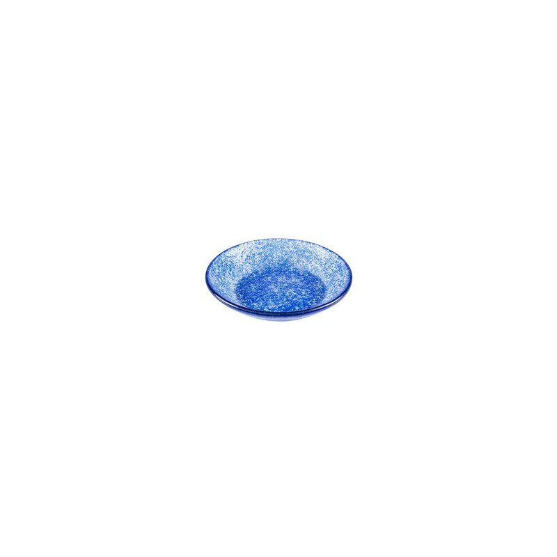 Glass Dinnerware dia.5.5" h:1.25" 8 oz. Round Blue Glass Bowl (Set of 2)