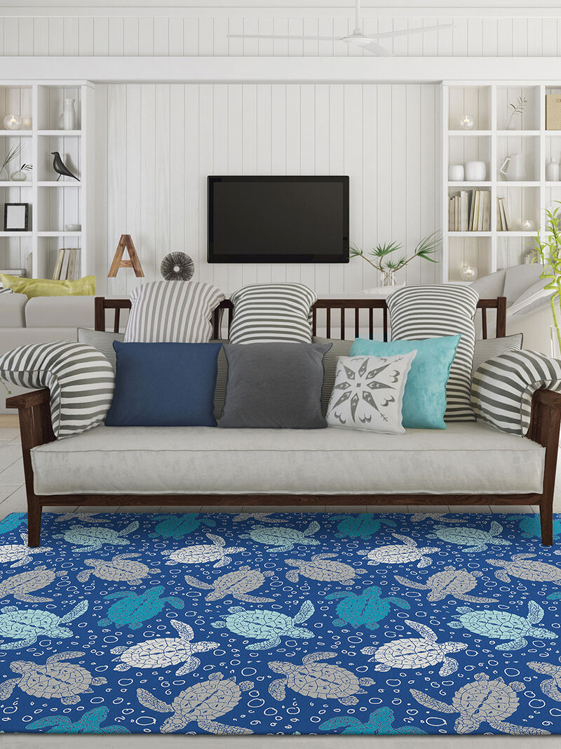 Seabreeze SZ13 Navy 5' x 7'6" Rug