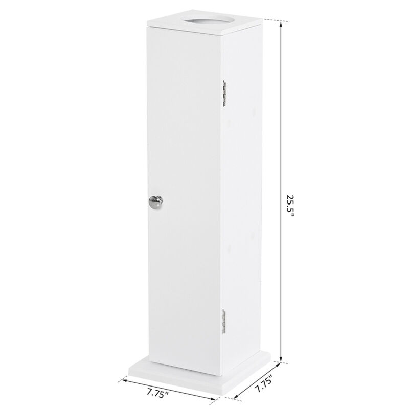 Multi-Purpose Paper Cabinet Side Table and Bathroom Corner Storage Cabinet