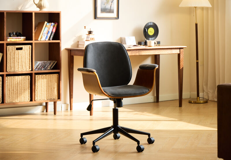 Design Adjustable Wooden Office Chair