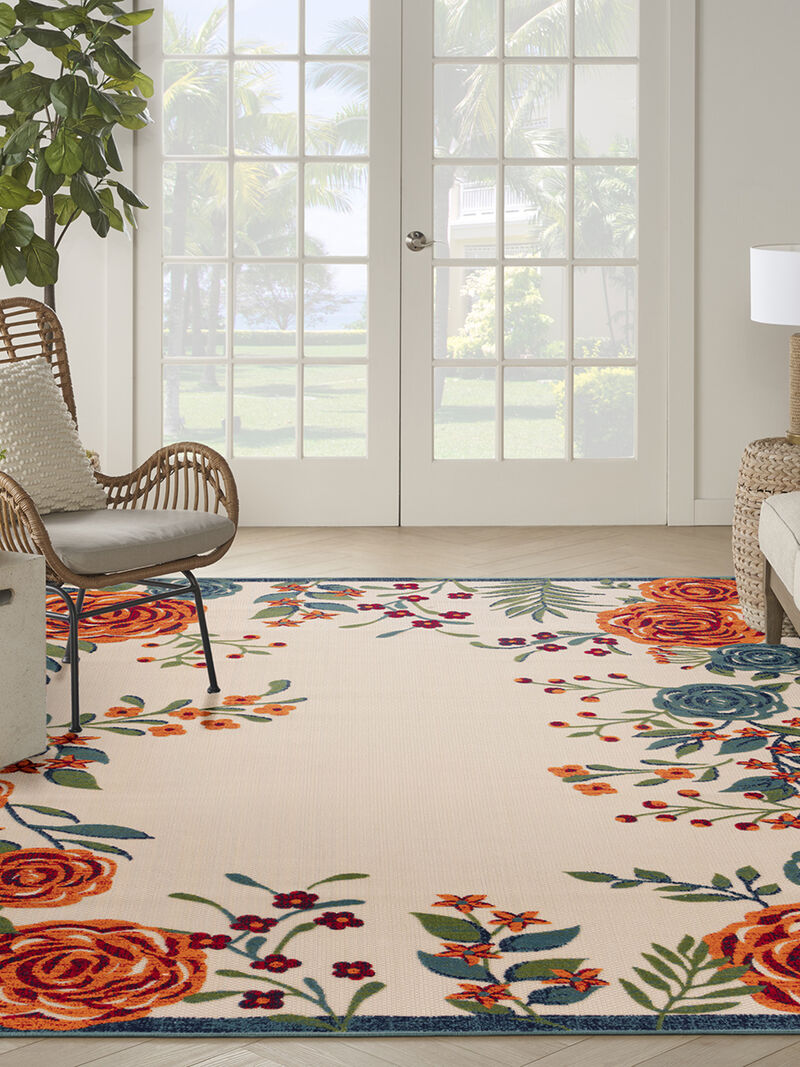 Aloha ALH32 Ivory/Multicolor 6' x 9' Rug