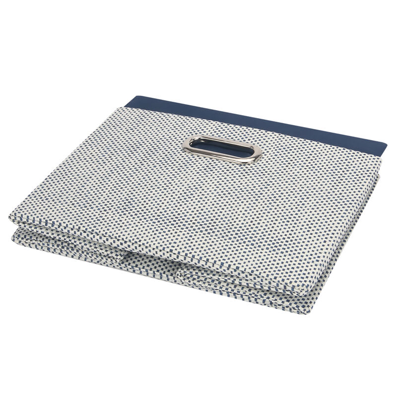 Lambs & Ivy Blue Foldable/Collapsible Storage Bin/Basket Organizer with Handles