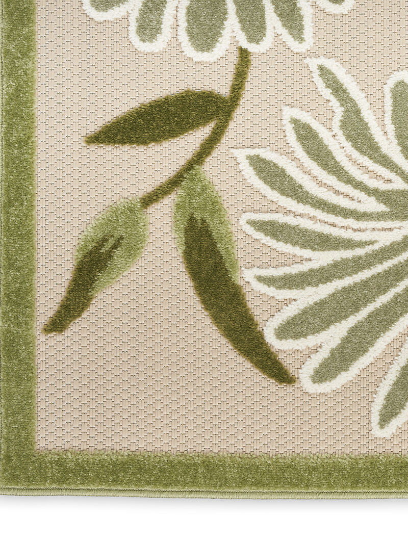 Aloha ALH33 Ivory/Green 9' x 12' Rug